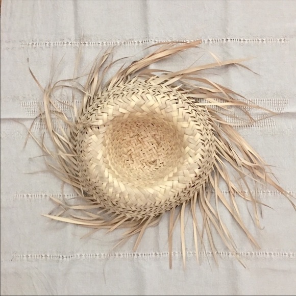 Natural Frayed Straw Mexican Sun Hat - Picture 6 of 7